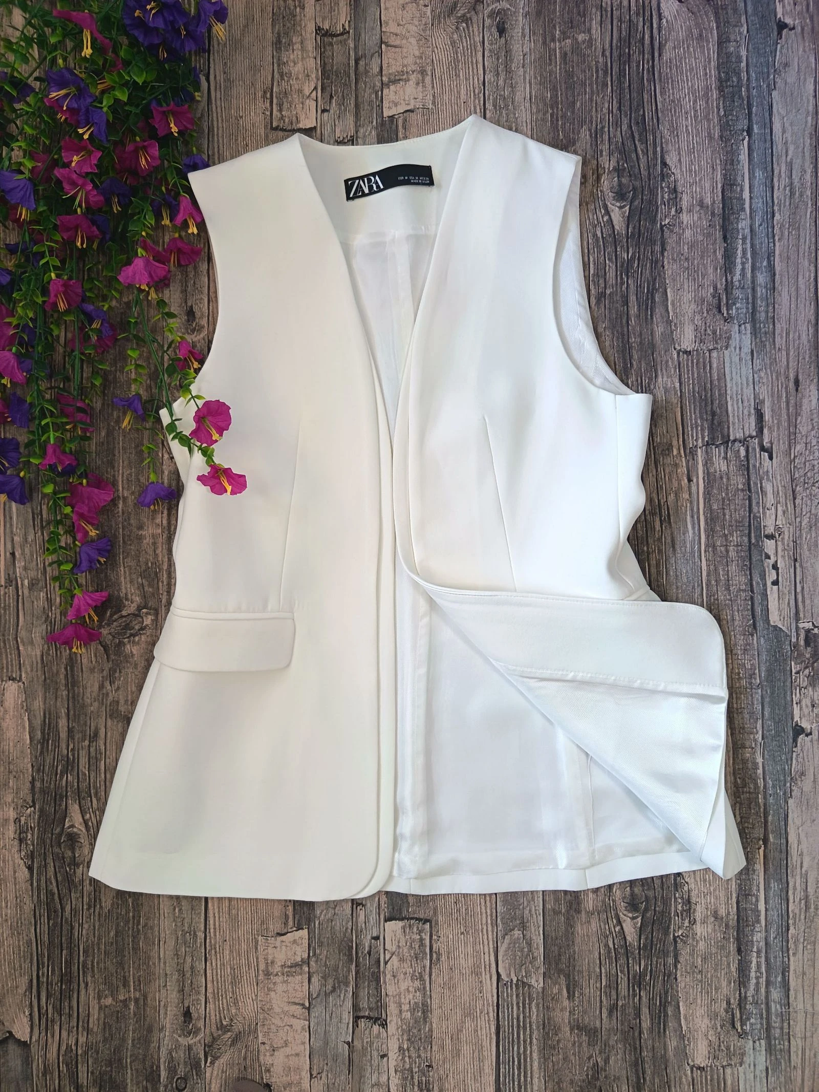 Chaleco Blanco ♡ Zara * Talla M – photo 2